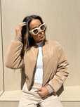 Kurtka DESIRE camel La Manuel XS/S