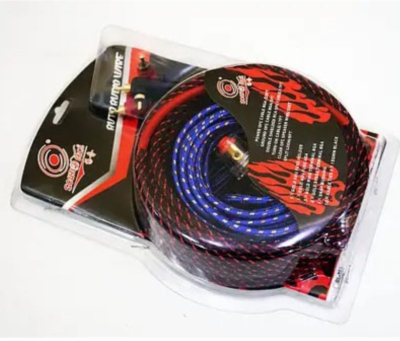Набір проводів для встановлення сабуфера AWG/RCA, KIT 10GA /CO11