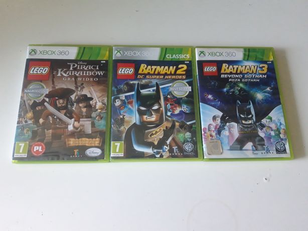 Zestaw gier dla dzieci LEGO BATMAN 2 3 PIRACI Z KARAIBÓW Xbox 360