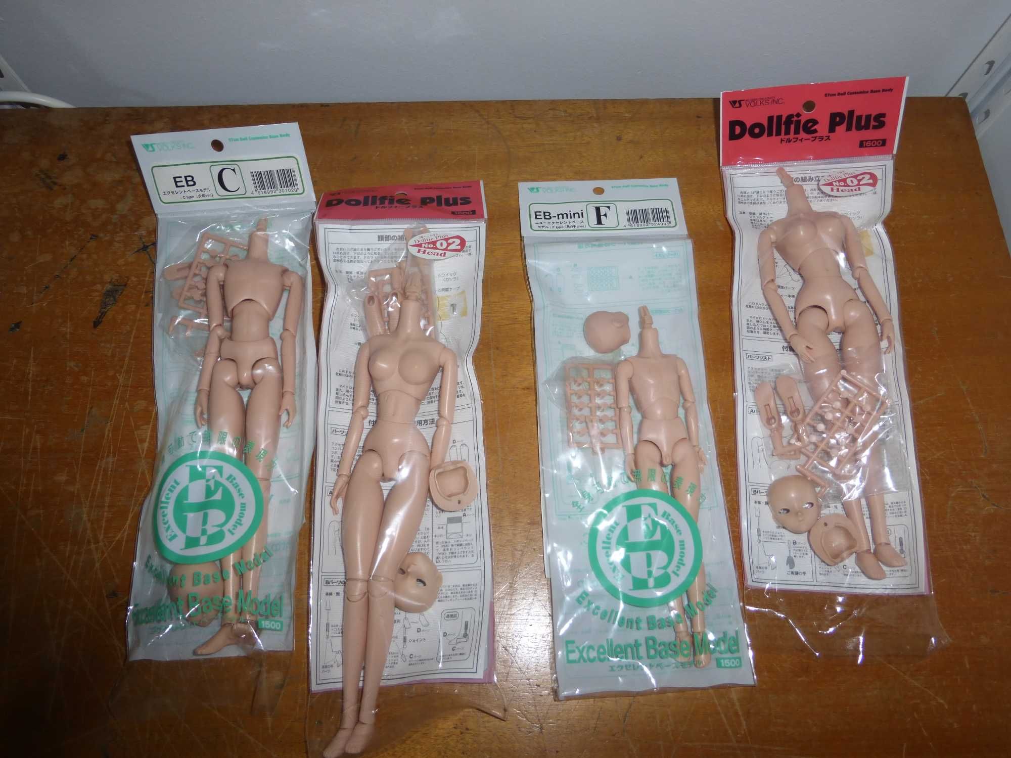 Figuras 1/6 Volks Dollfie/EB  Base Bodies (4x)