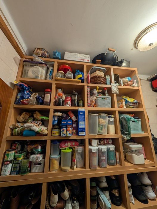 Estantes com cubiculos