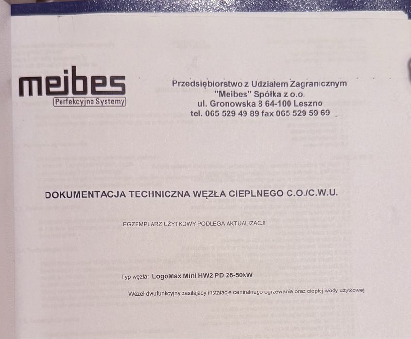 Węzeł Cieplny Meibes - LogoMax Mini 26-50 kW