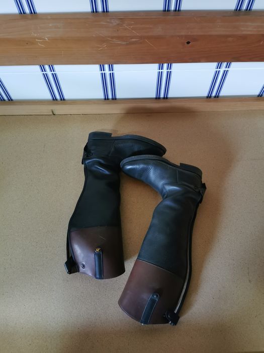 Botas de equitação em pele