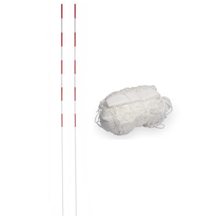 siatka do siatkówki biała z antenkami