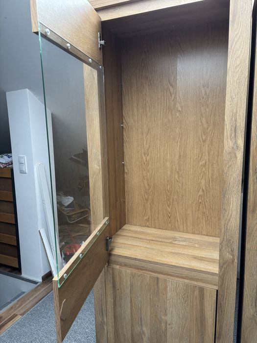 Witryna/szafka/ regał Walton black red white