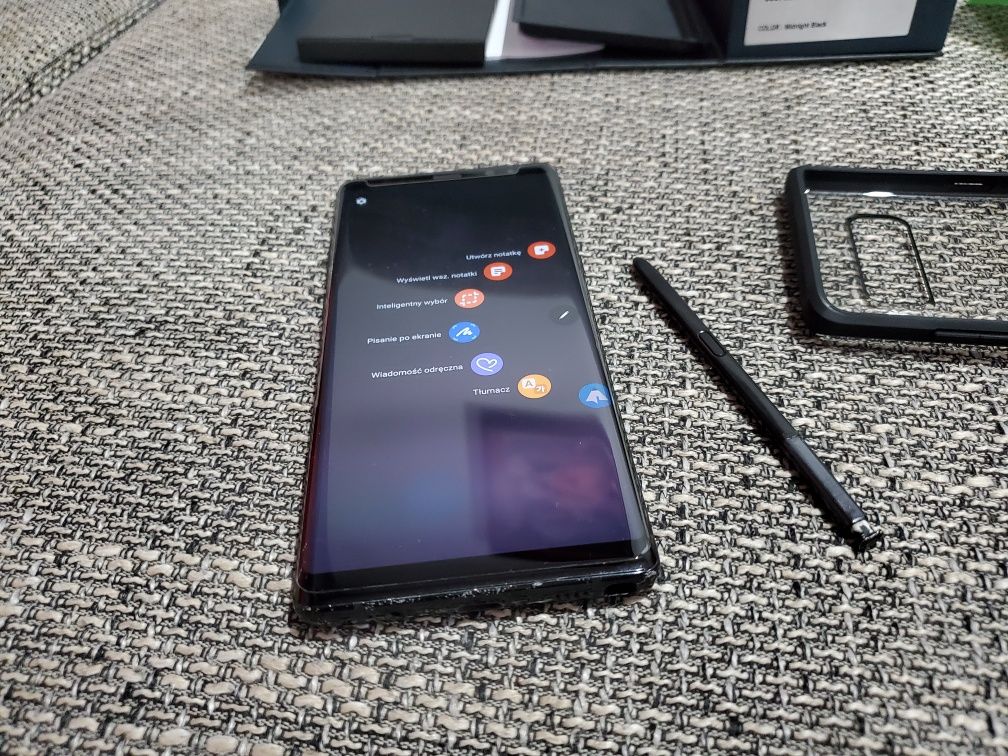 Samsung Galaxy Note 8 Dual Sim Czarny Nowe Szkło i Etui