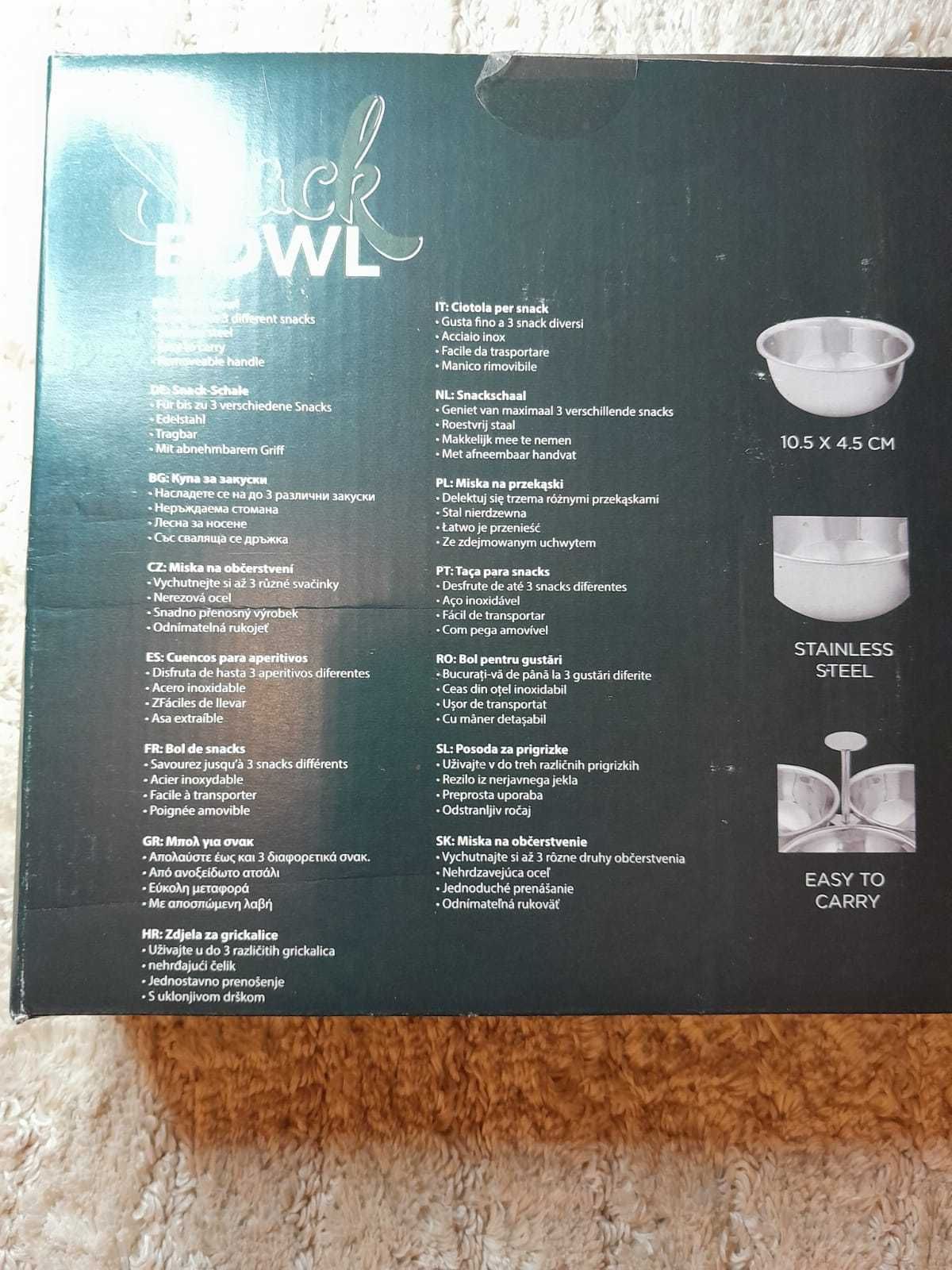 Nowe miski na przekąski zestaw misek