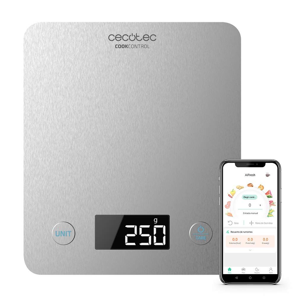 Kuchennej wagi Cecotec CookControl 10000 Connec,  wyświetlacz LCD