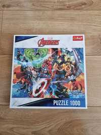 Puzzle Avengers! Marcel 1000 elementów Trefl Hulk, Kapitan Ameryka