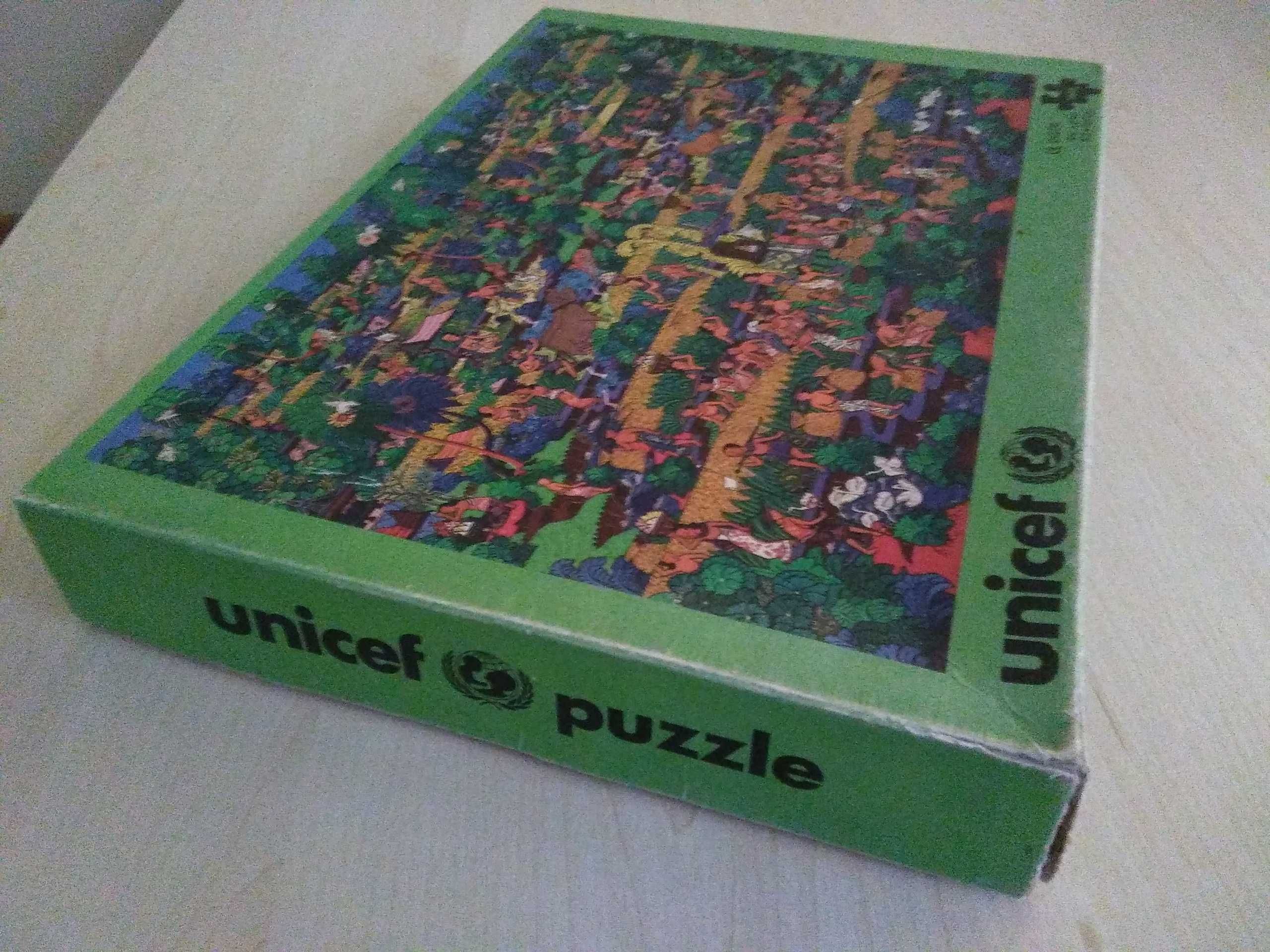 Retro duże puzzle Unicef - Ketut Soki Życie społeczeństwa Bali
