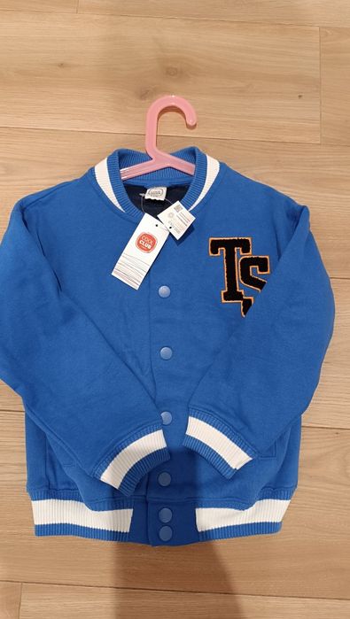 Nowa bluza rozpinana Bomberka niebieska cool club 116