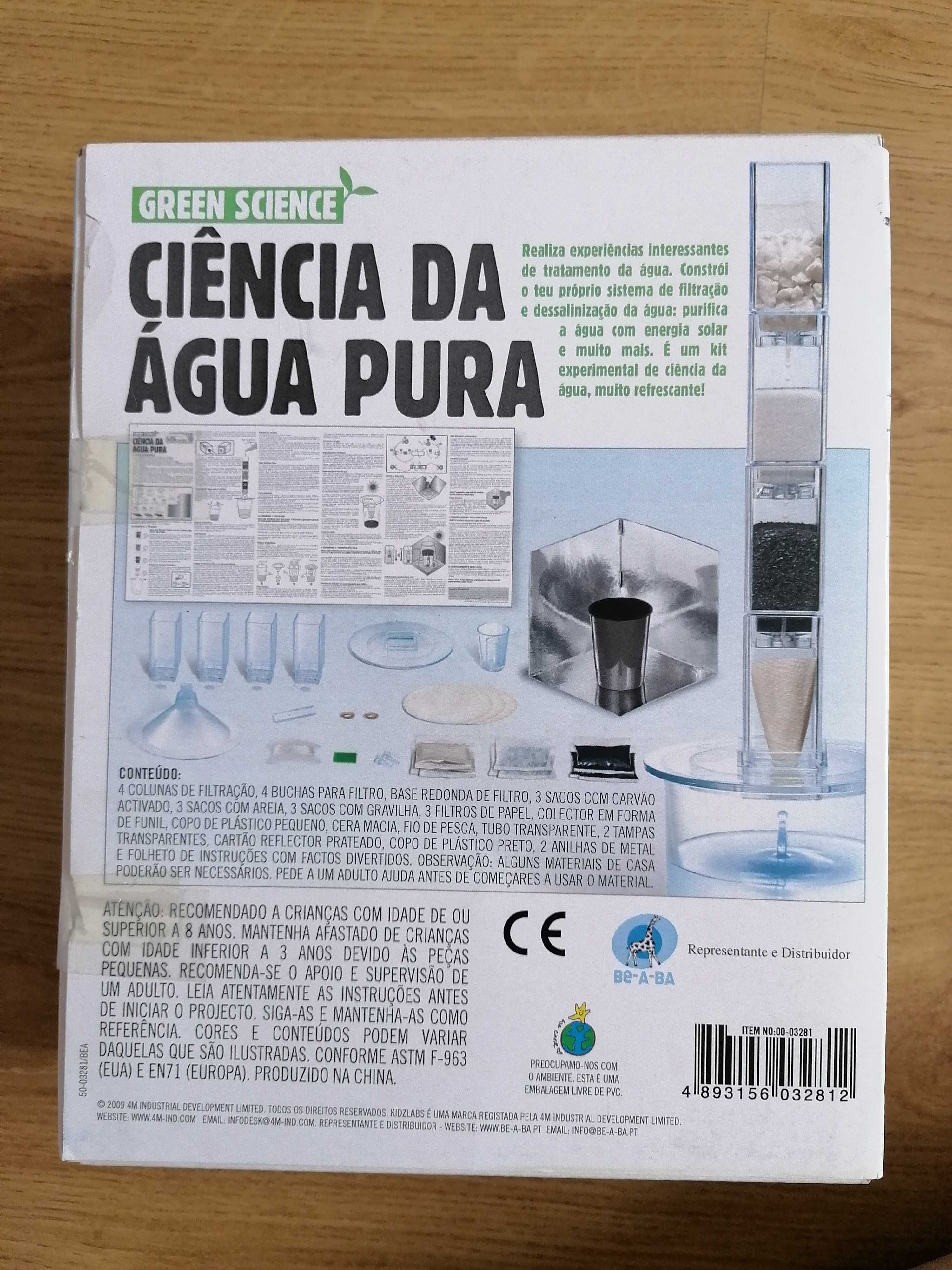 Kit experiência para crianças - brinquedo Ciência da Água Pura