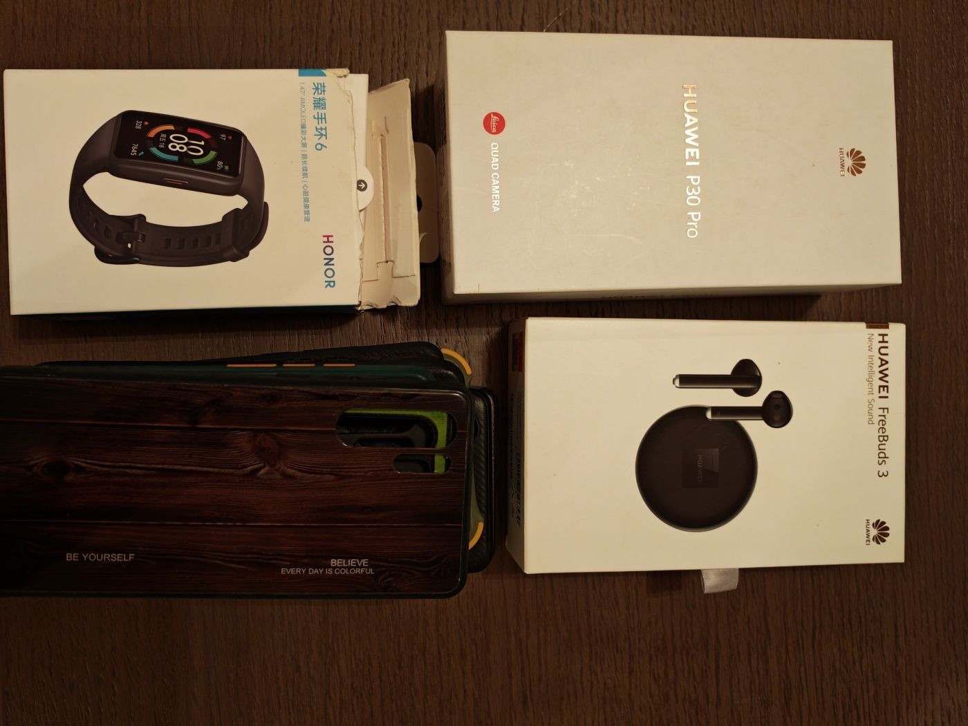 Huawei p30pro, freebuds 3, honor band 6