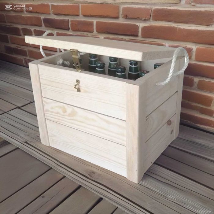 Skrzynka na piwo 12 butelek zamykana bez przegródek