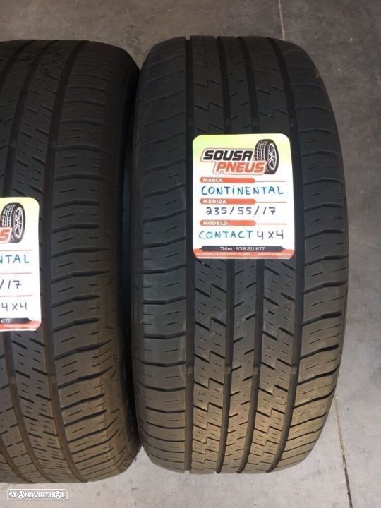 2 pneus semi novos continental 235/55/17 - entrega grátis
