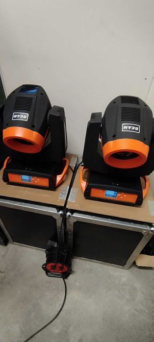 Beam 230 7R - duże głowy ruchome ze skrzyniami + konwerter USB DMX