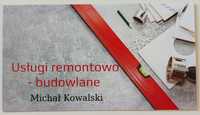 Usługi remontowo - budowlane