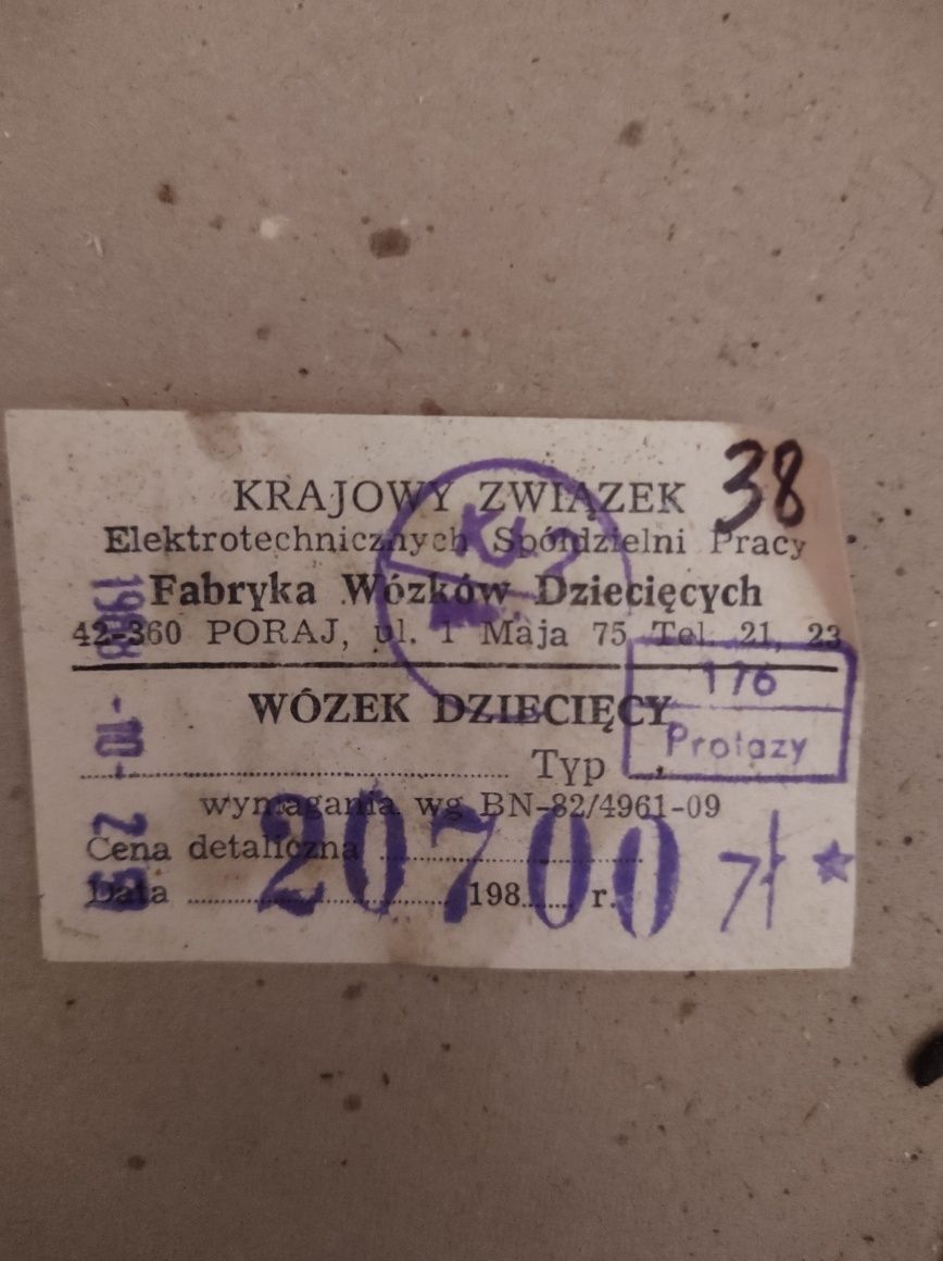 Wózek spacerówka retro prl