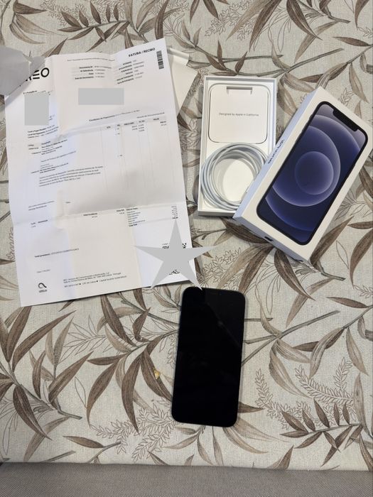 iPhone 12 128GB preto impecável como novo