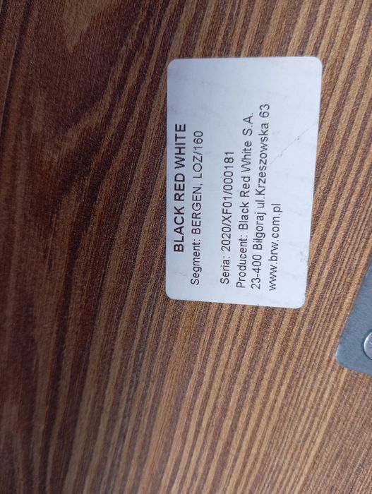 Łóżko sypialnia BRW Bergen 160x200