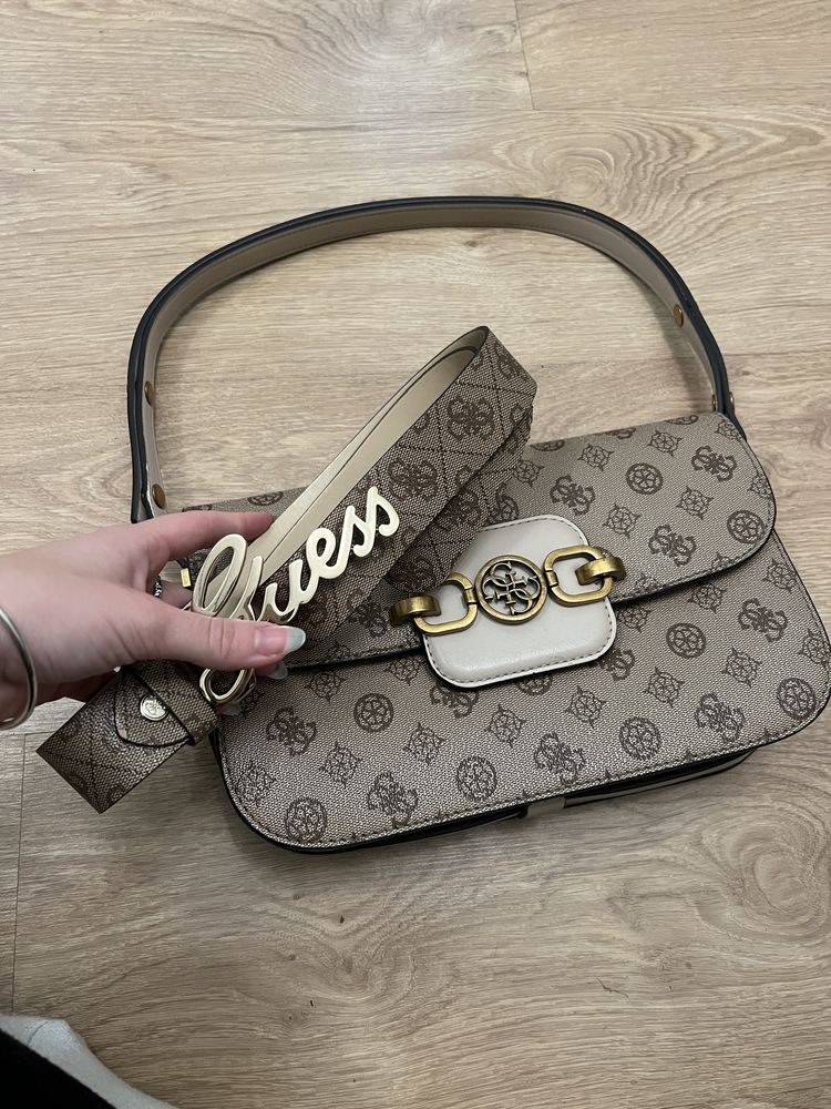 Сумка та ремінь Guess (оригінал)