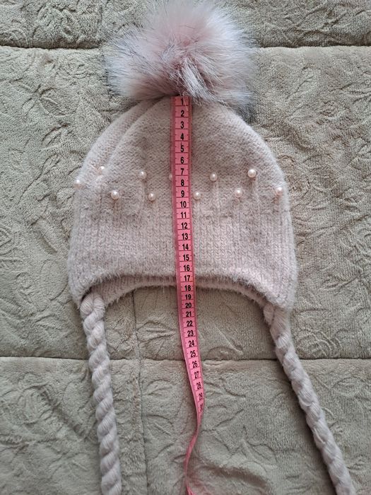 Шапка ангорова для дівчинки