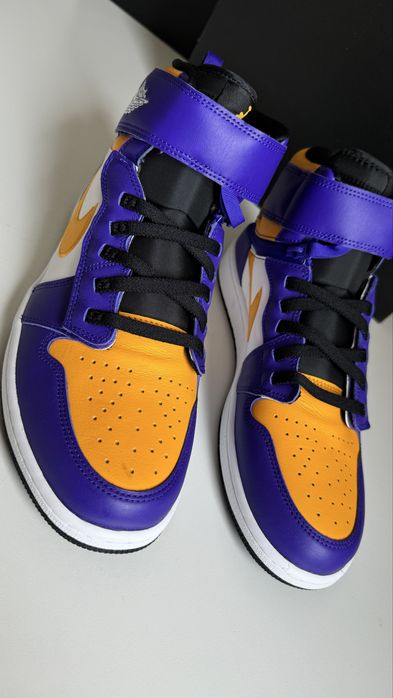 Nike Air Jordan 1 Hi FlyEase LA Lakers rozmiar 46 wkładka 30 cm