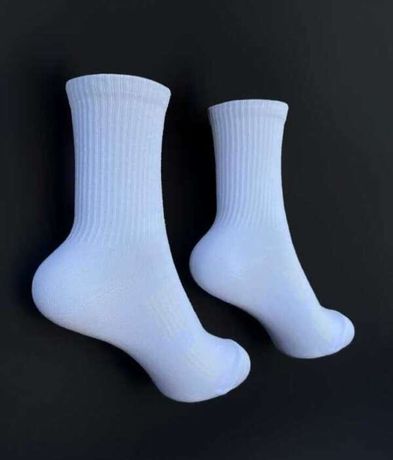 Високі білі вафельні шкарпетки, высокие длинные белые вафельные носки