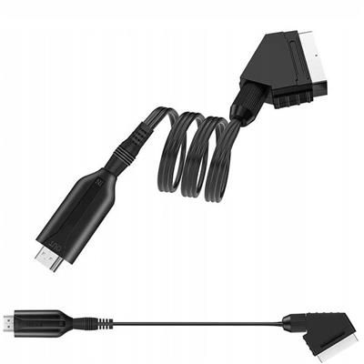 Kabel adapter konwerter z Euro Scart do HDMI 1m