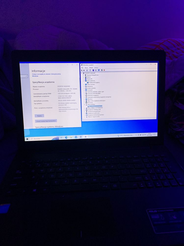 Laptop Asus X553M sprawny