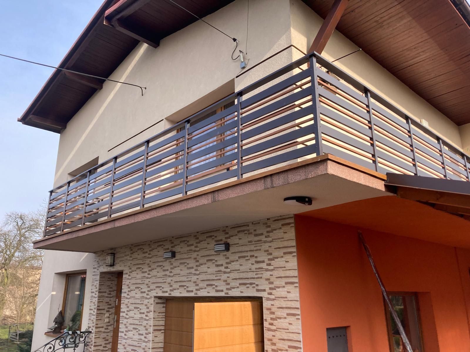 Balustrada balkonowa na balkony malowane proszkowo balustrady alu