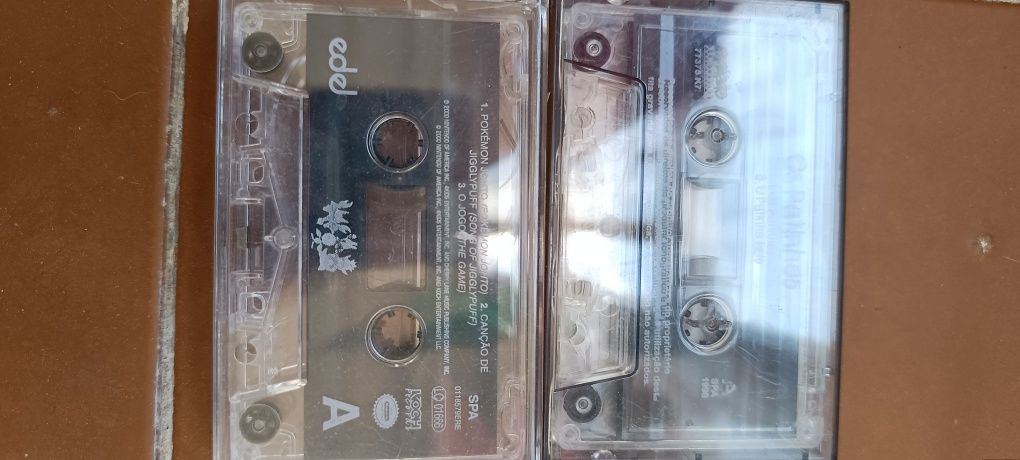 Cassetes música Os Patinhos e Pokémon