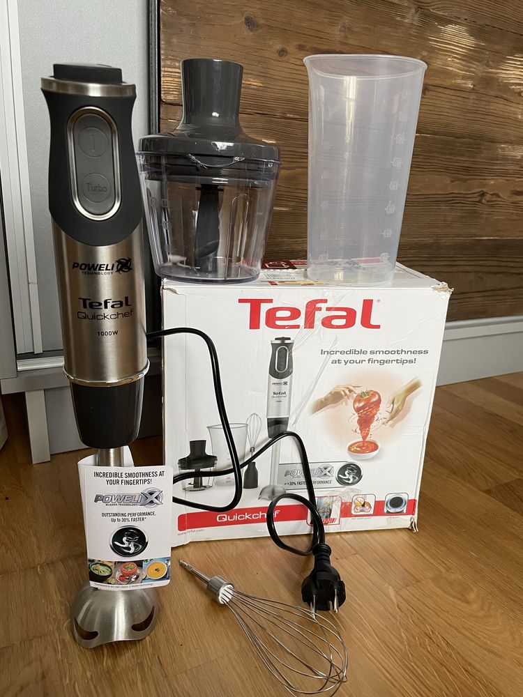 Blender tefal 1000w z rozdrabniaczem okazja - unikatowe ostrze