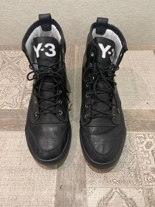 Високі кросівки ботинки Adidas Y-3 шкіряні