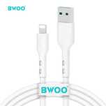 Kabel BWOO USB-Lightning 1M 3A Biały/Odporny Na Pękanie
