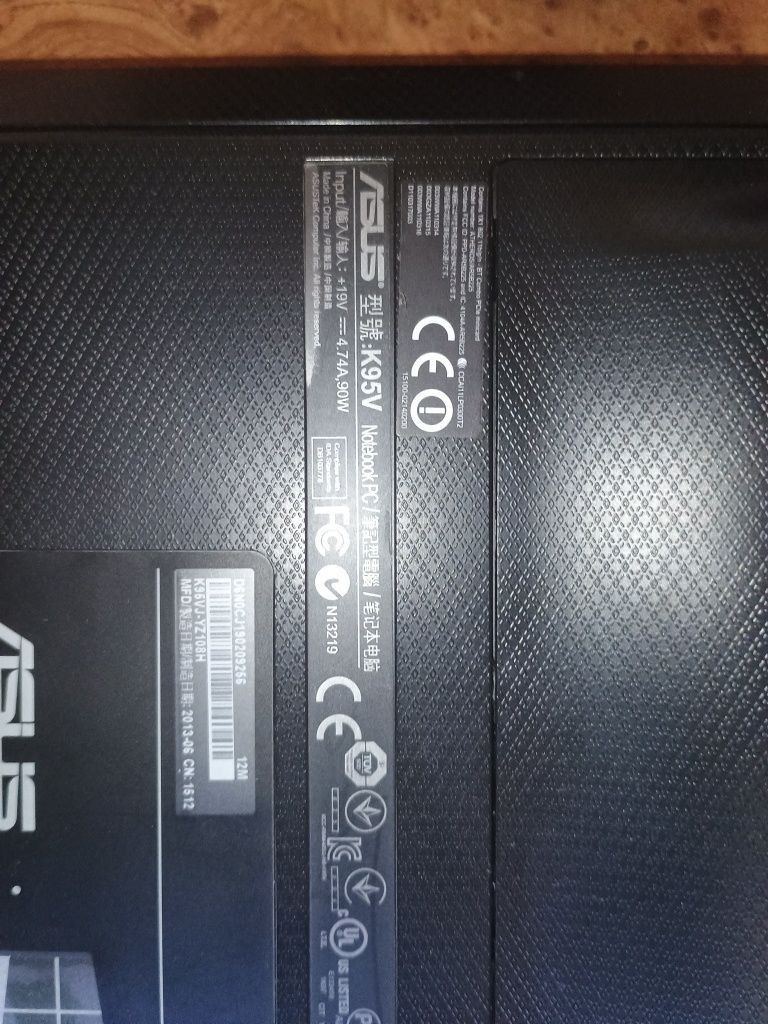 Ноутбук Asus K95VJ Dark Indigo (K95VJ-YZ108H) донор