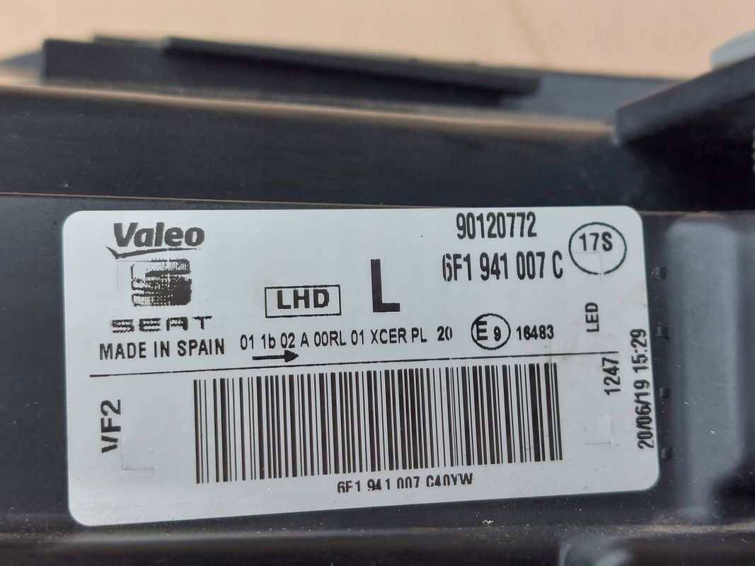 Seat Ibiza V 5/6f1/6f0 Arona 17-21 Lampa Full Led Lewa Przód 6fc