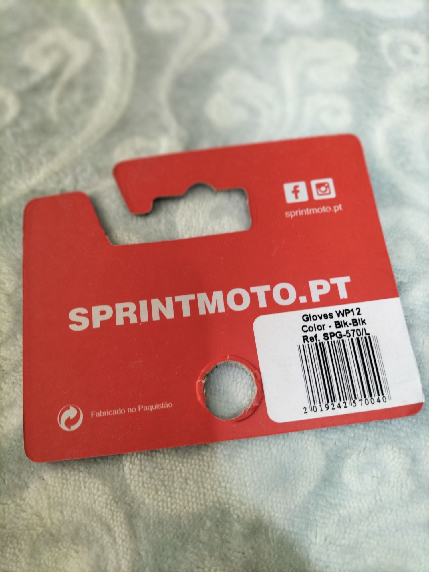 Luvas motard tamanho L SP Sprint novas