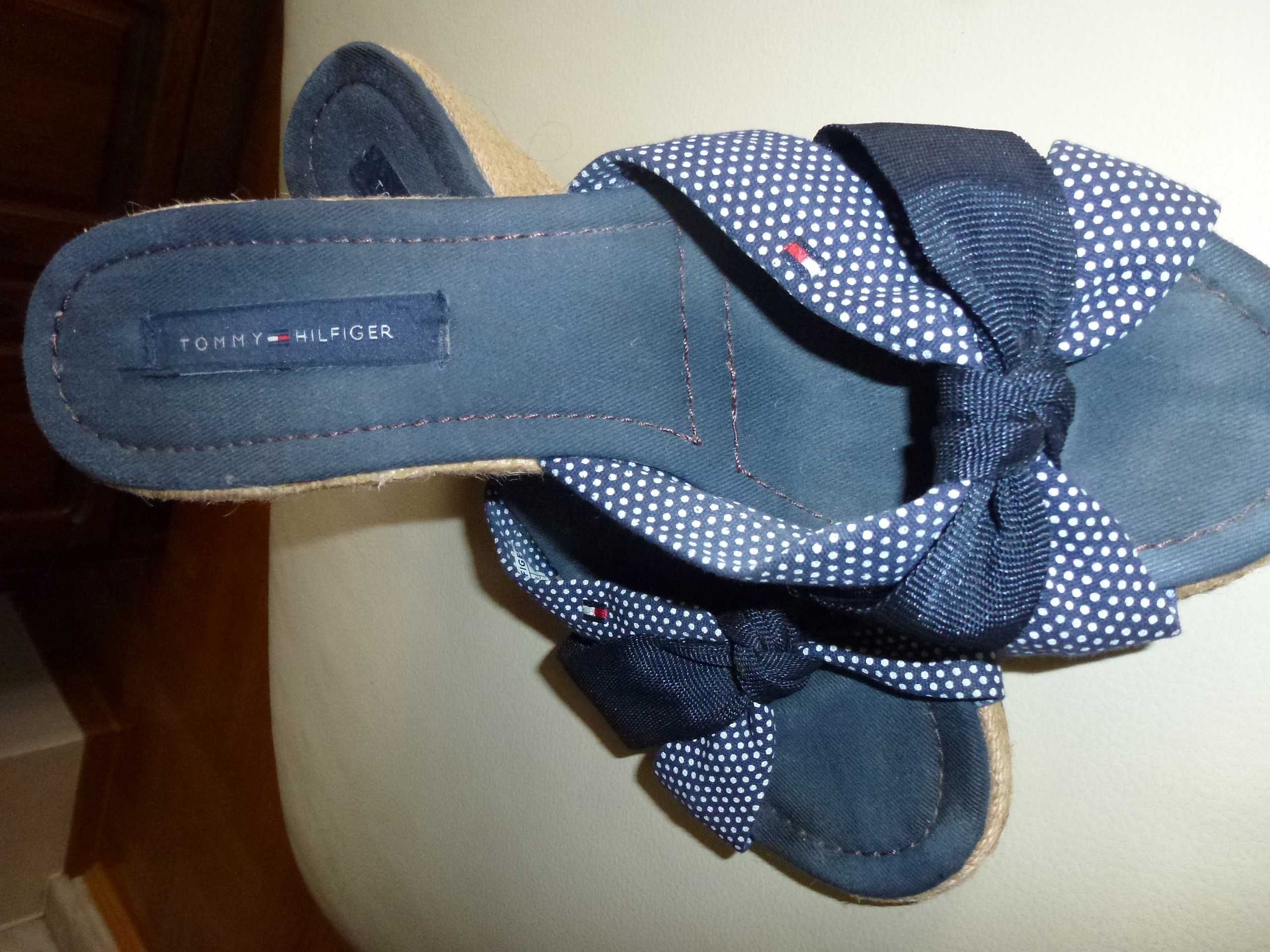 Buty klapki Tommy Hilfiger roz 39 j.nowe granatowe  OKAZJA