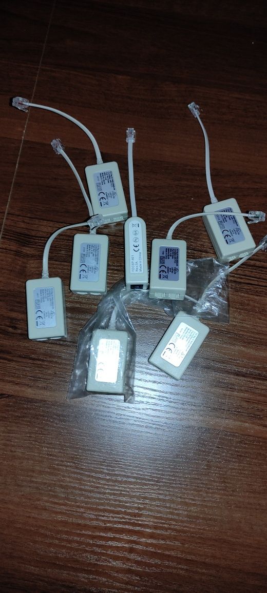 ADSL Splittery DSL439 RJ11 + filtr FDCSP-401 + kabeli