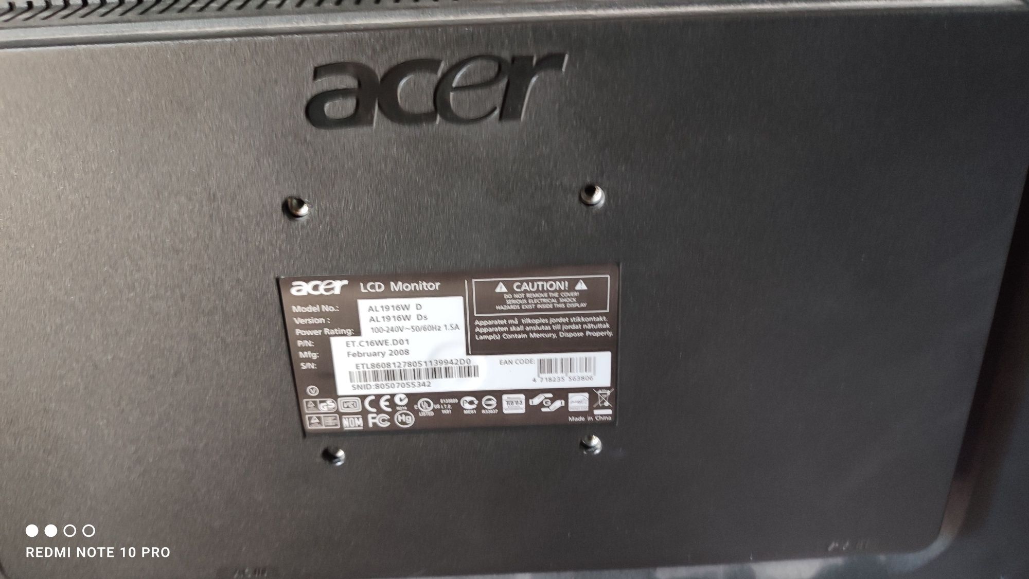 Монитор Acer продаю