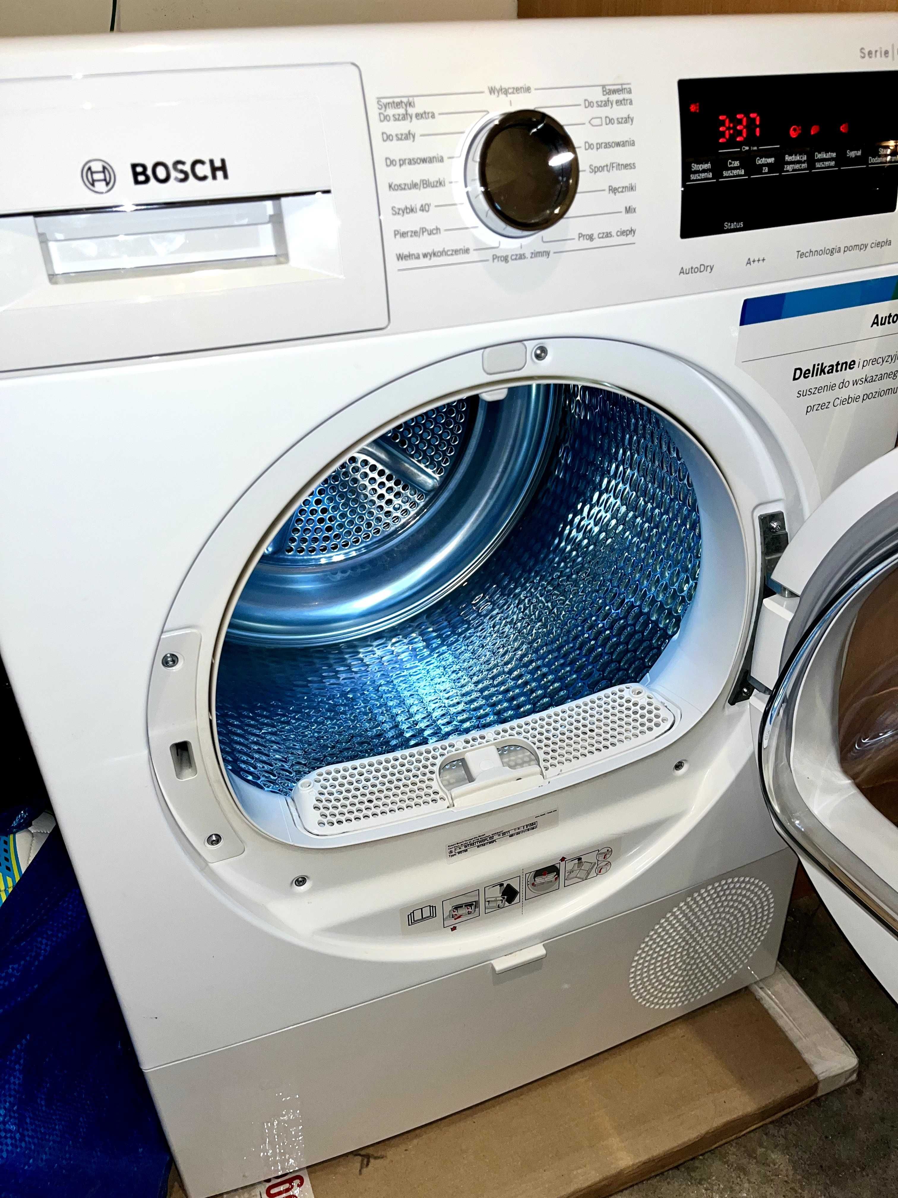 suszarka automatyczna Bosch Seria 6 z pompą ciepła WTR87TW0PL