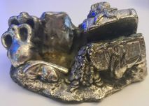 Escultura Ânforas e Baú de Tesouro