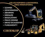 Usługi koparko-ładowarka i minikoparką