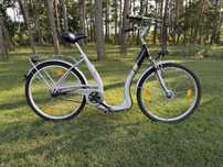 Rower damski miejski BIKECOMFORT 26 cali Łabadz Aluminiowy z koszykiem