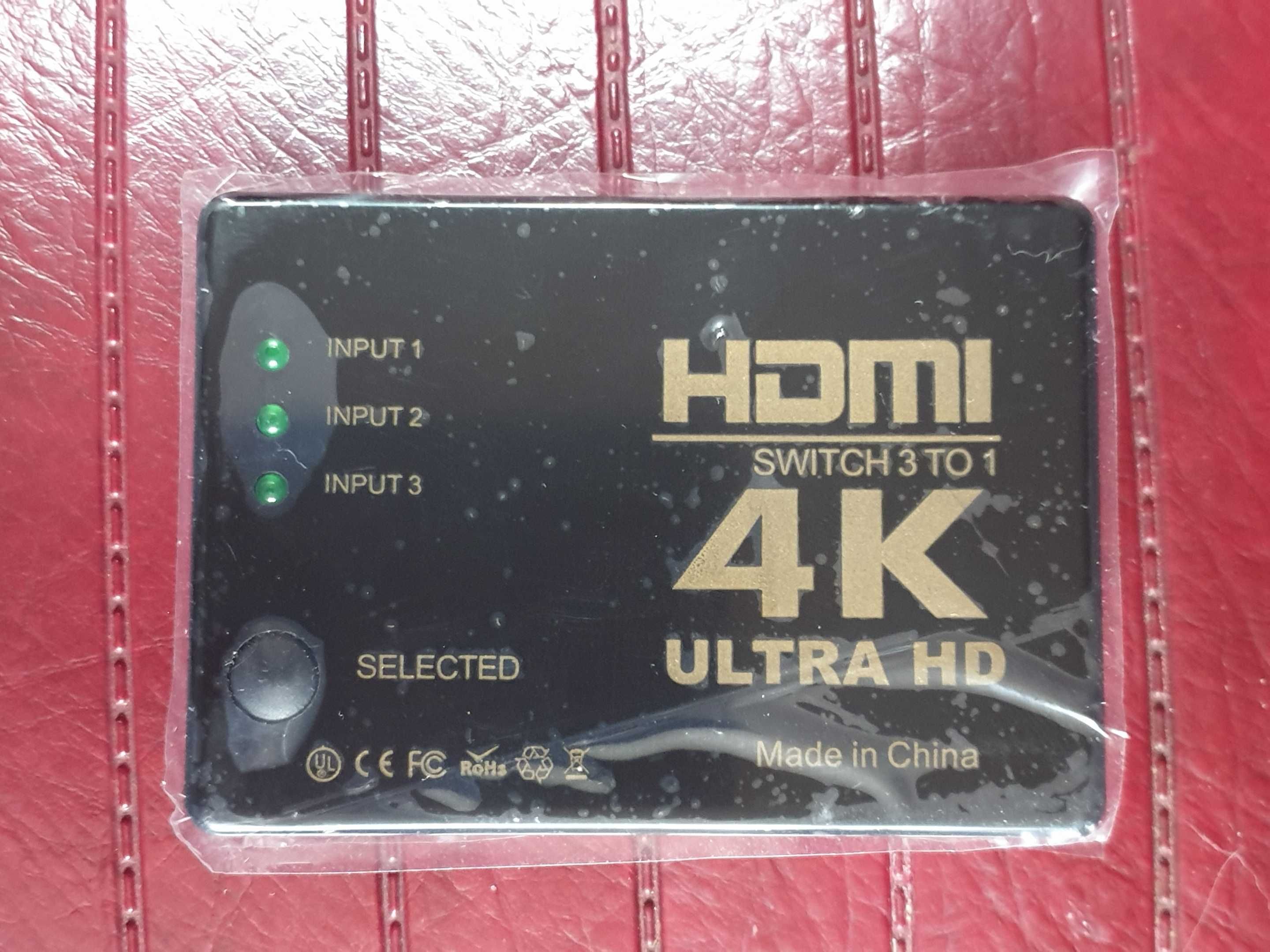HDMI switsh (переключатель) 3-портовый, 4K (Ultra HD)