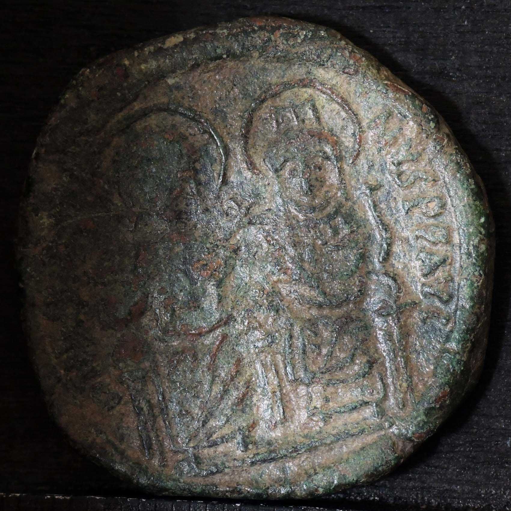 Bizancjum, ORYGINAŁ follis, Konstantynopol. Justyn II (565–578) (M2)