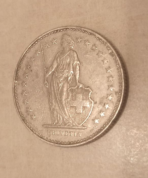 Szwajcaria 2 franki 1991