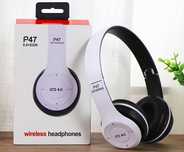 Słuchawki bezprzewodowe nauszne bluetooth MP3 SD mikrofon P47 2 KOLORY