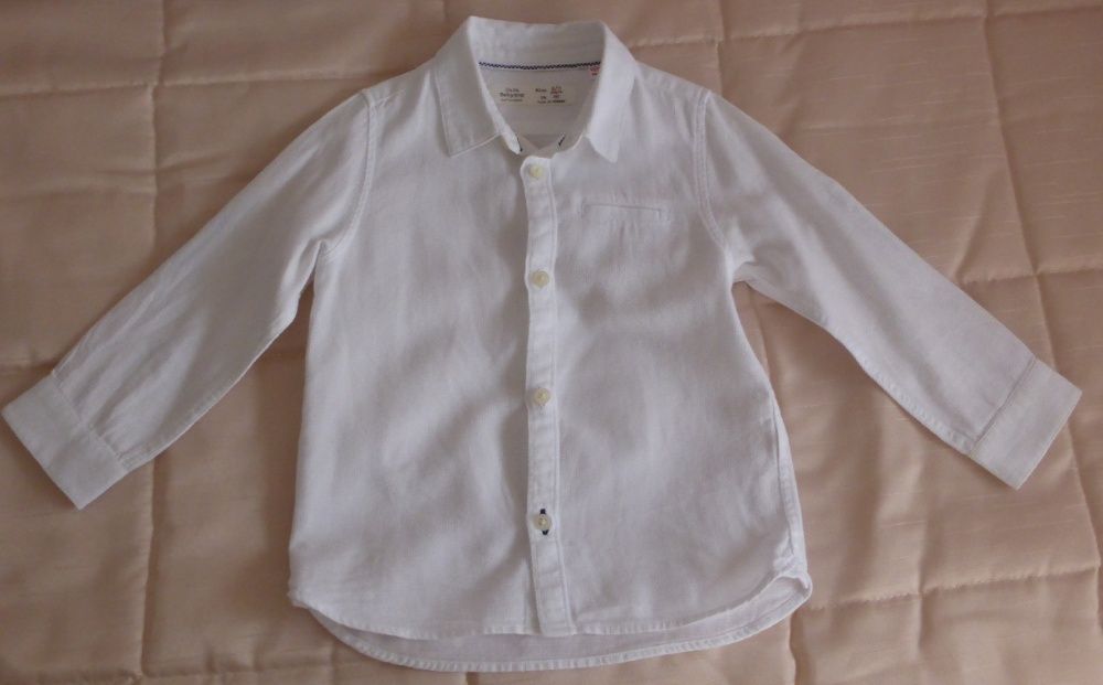 Camisa branca menino 2/3 - Zara